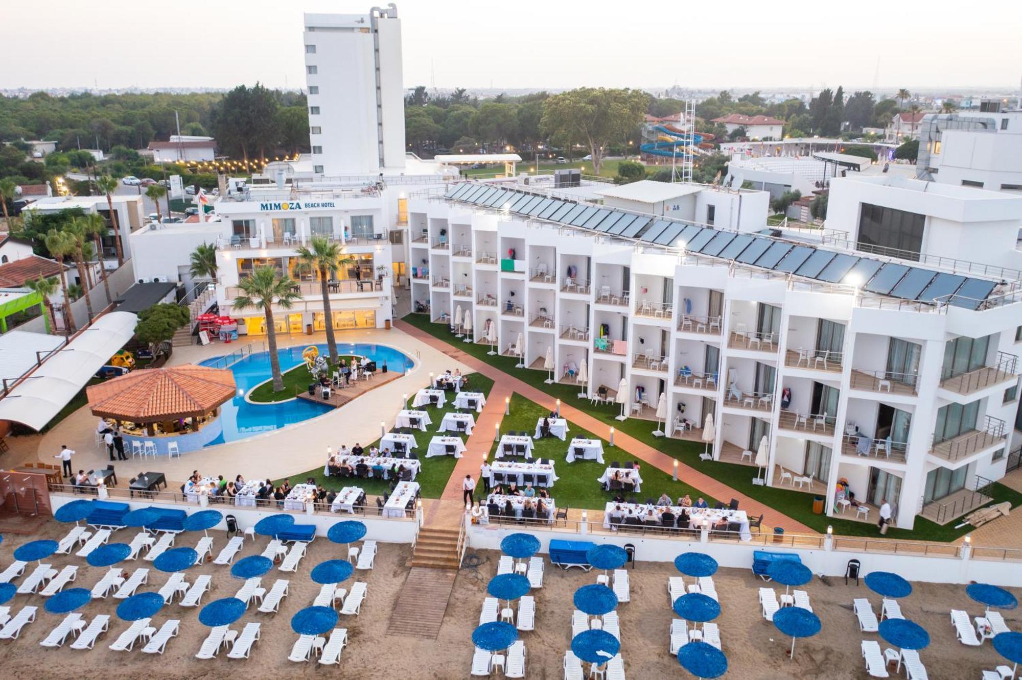 Mimoza Beach Hotel Agios Sergios Exterior foto